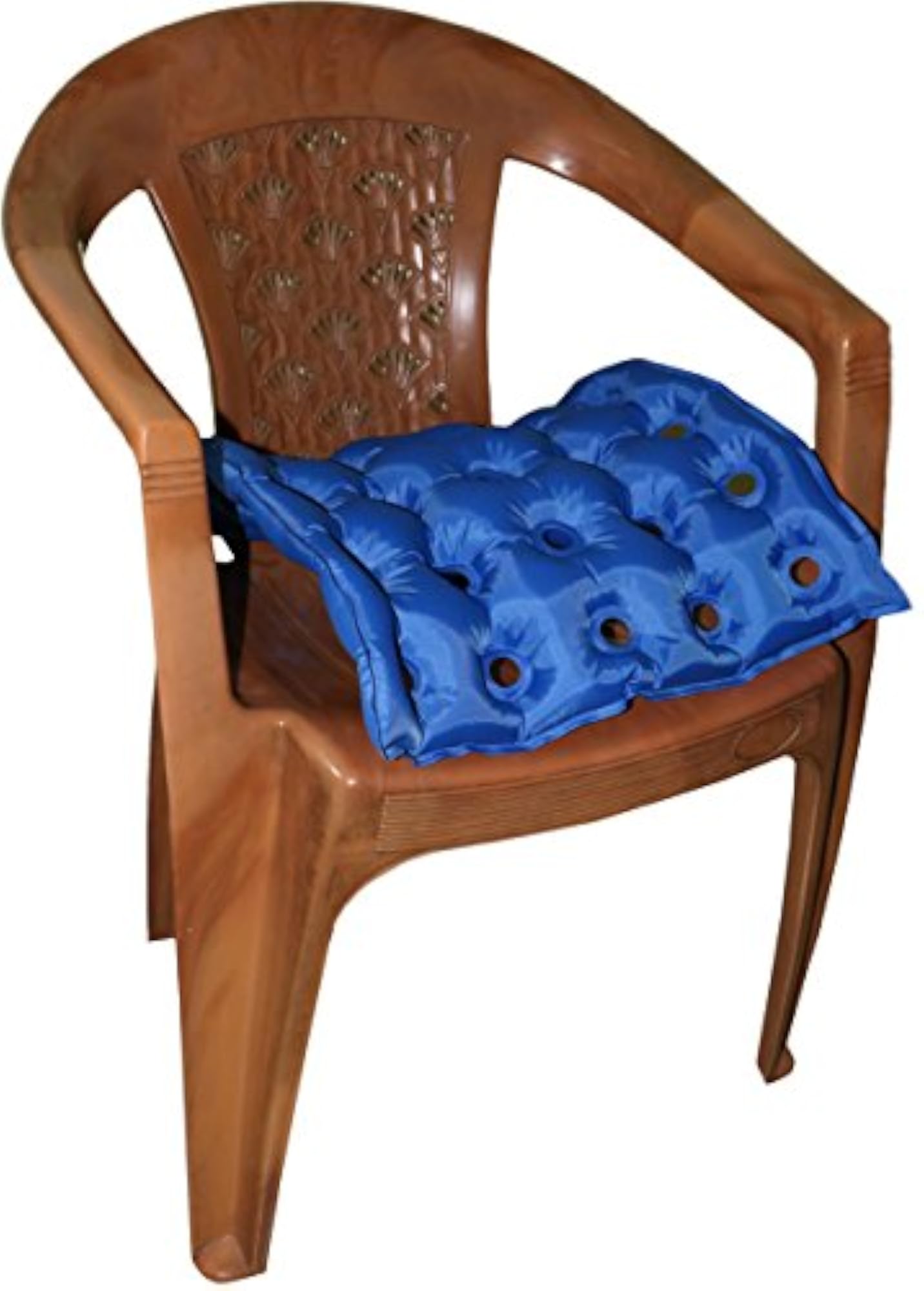 Inflated Seat Cushion for Prolonged Sitting Comfort